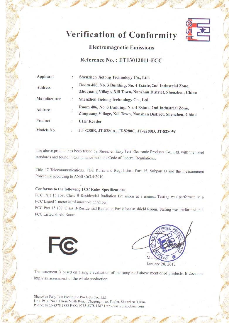 certificación fcc