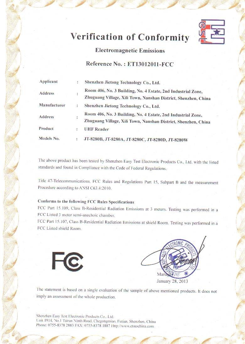 Certificación FCC