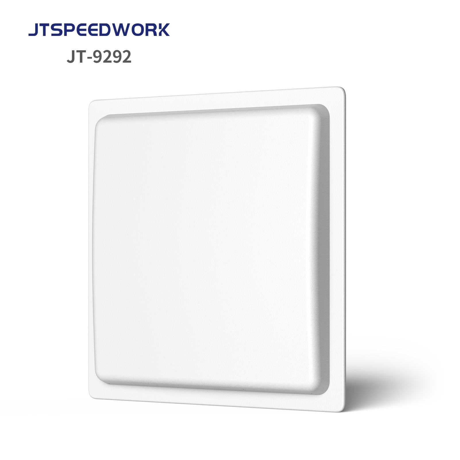 Lector RFID UHF integrado JT-9292 de largo alcance (0-30 m) con lectura de múltiples etiquetas (860-960 MHz).