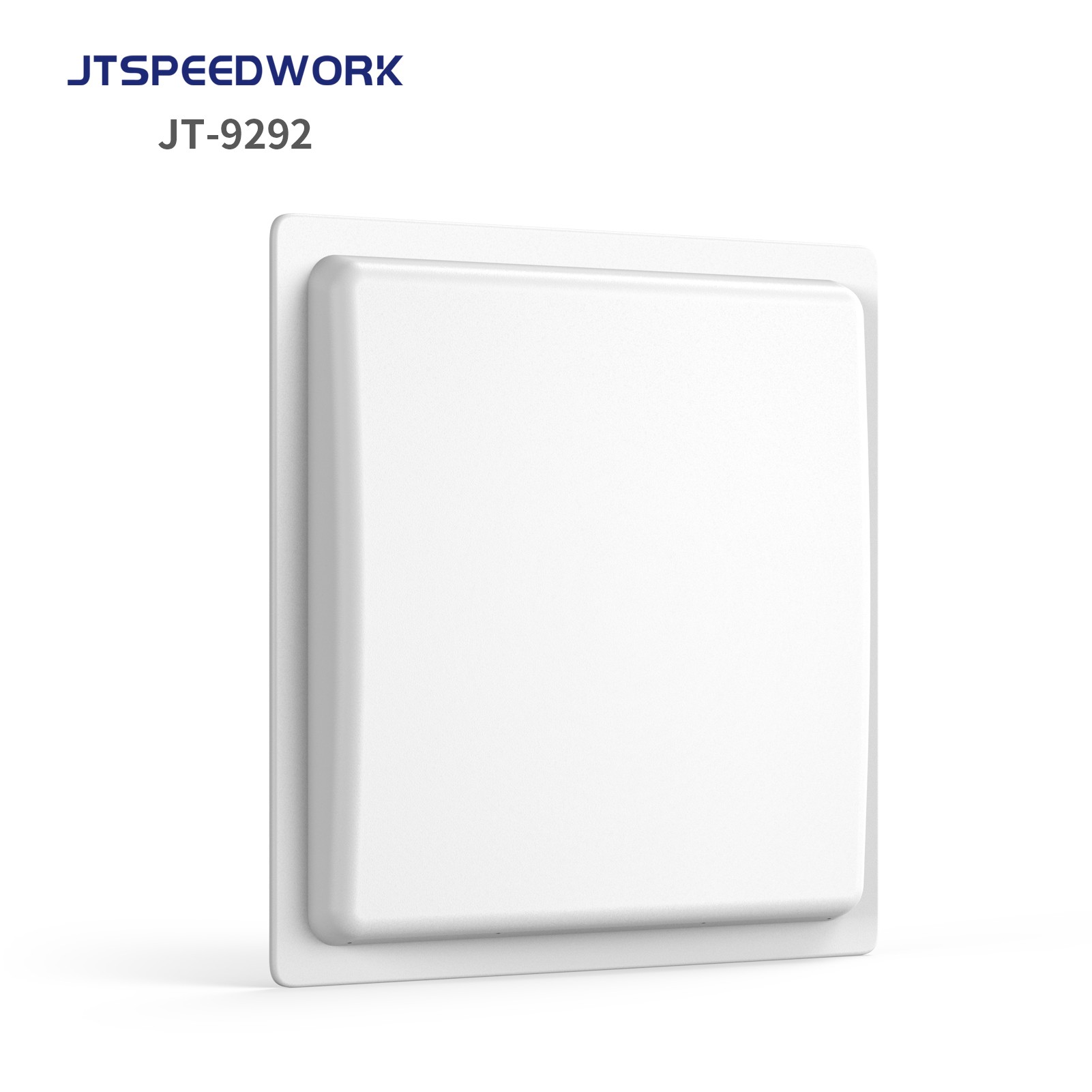 Lector RFID UHF integrado JT-9292 de largo alcance (0-30 m) con lectura de múltiples etiquetas (860-960 MHz).