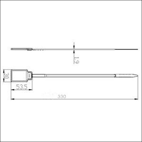 Etiqueta RFID de cable rastreable 6C