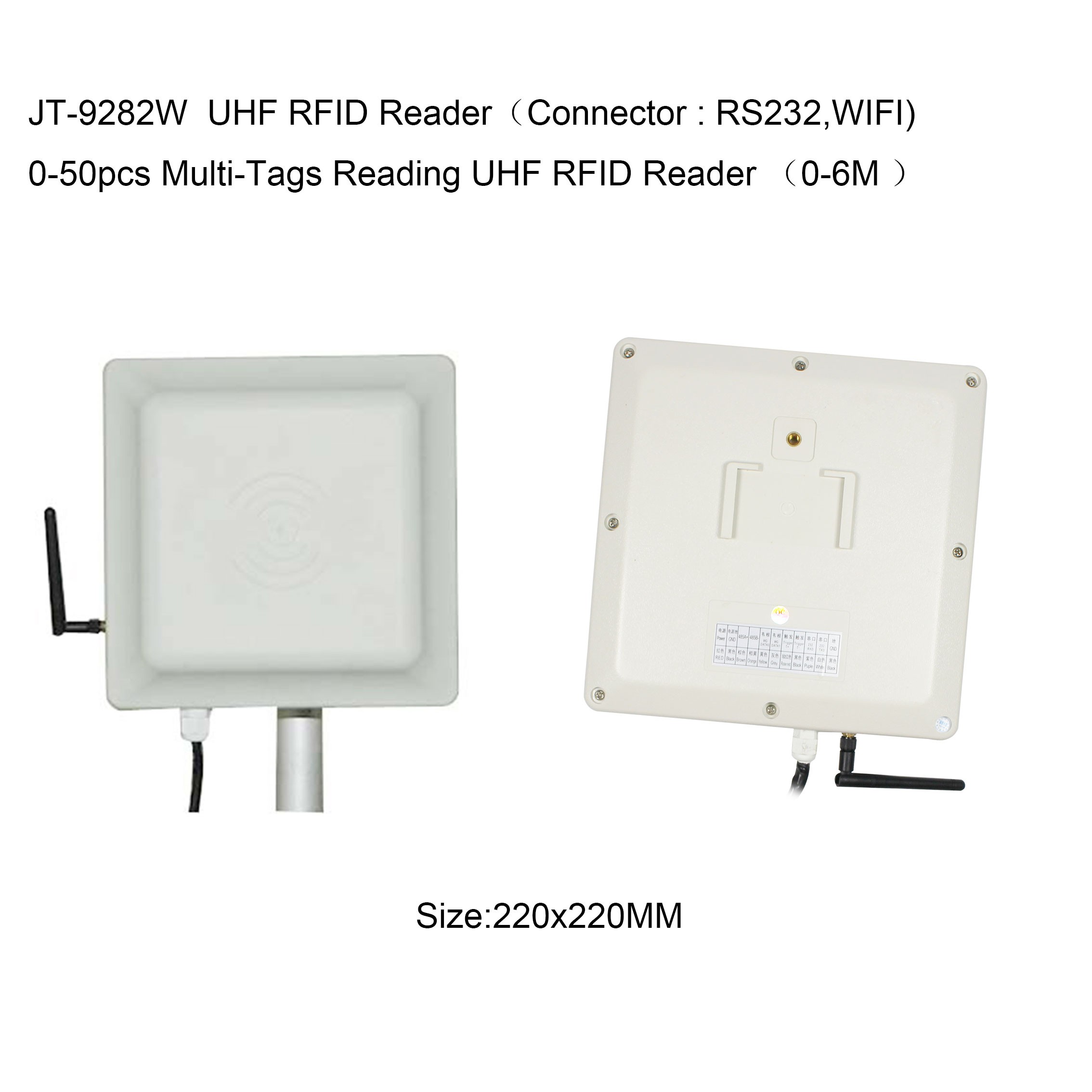 Lector RFID UHF de rango medio R2000 R2000 WIFI Impinj 902-928Mhz 0-6M