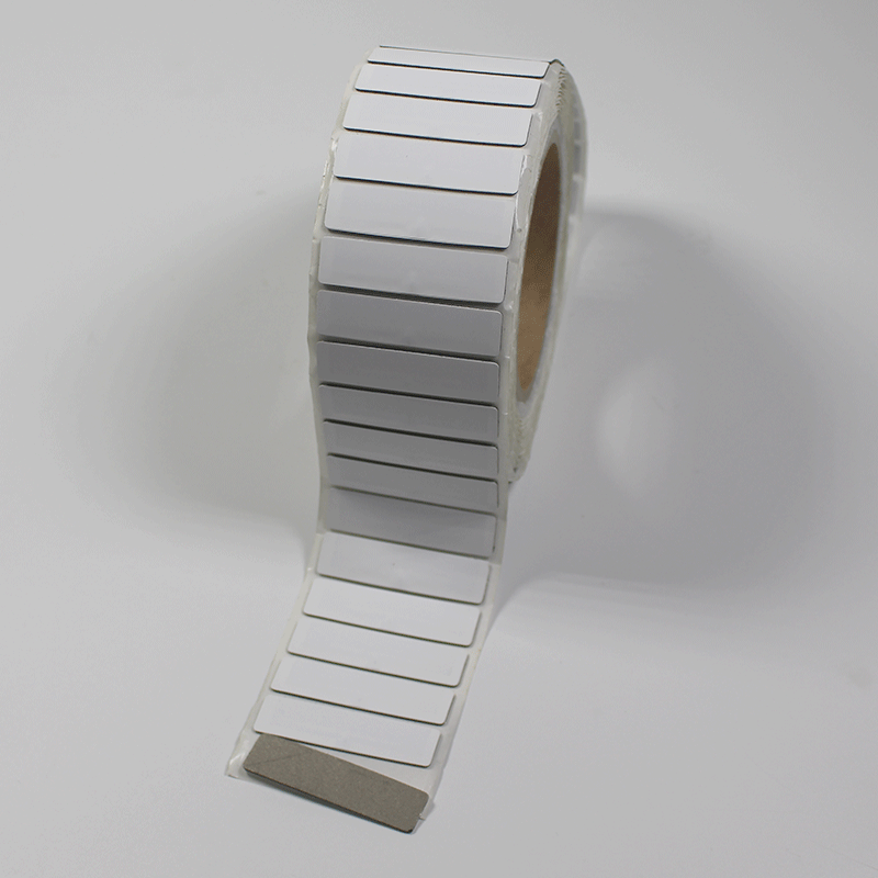 Etiqueta RFID UHF flexible, imprimible y antimetal ISO18000 6C de 52x18 mm