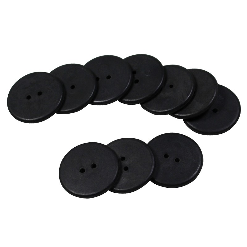 Etiqueta RFID JT-3030 de 30 mm con UHF, ABS y PPS para gestión de lavandería.