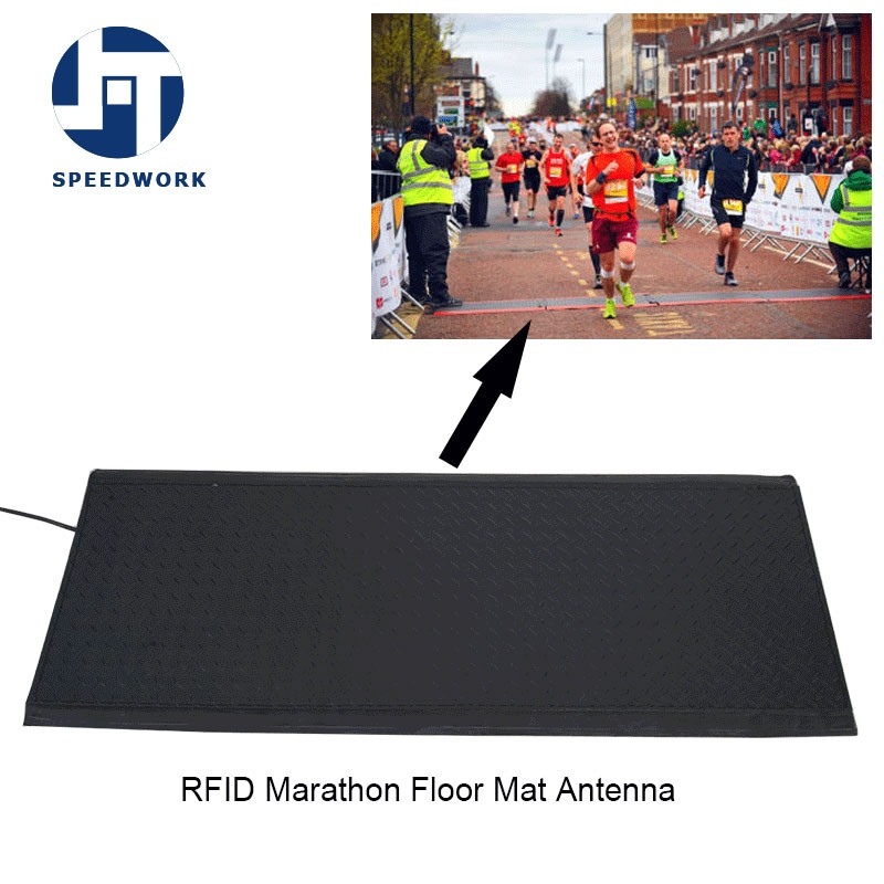 Antena UHF RFID para alfombrilla de suelo de maratón deportivo de color azul