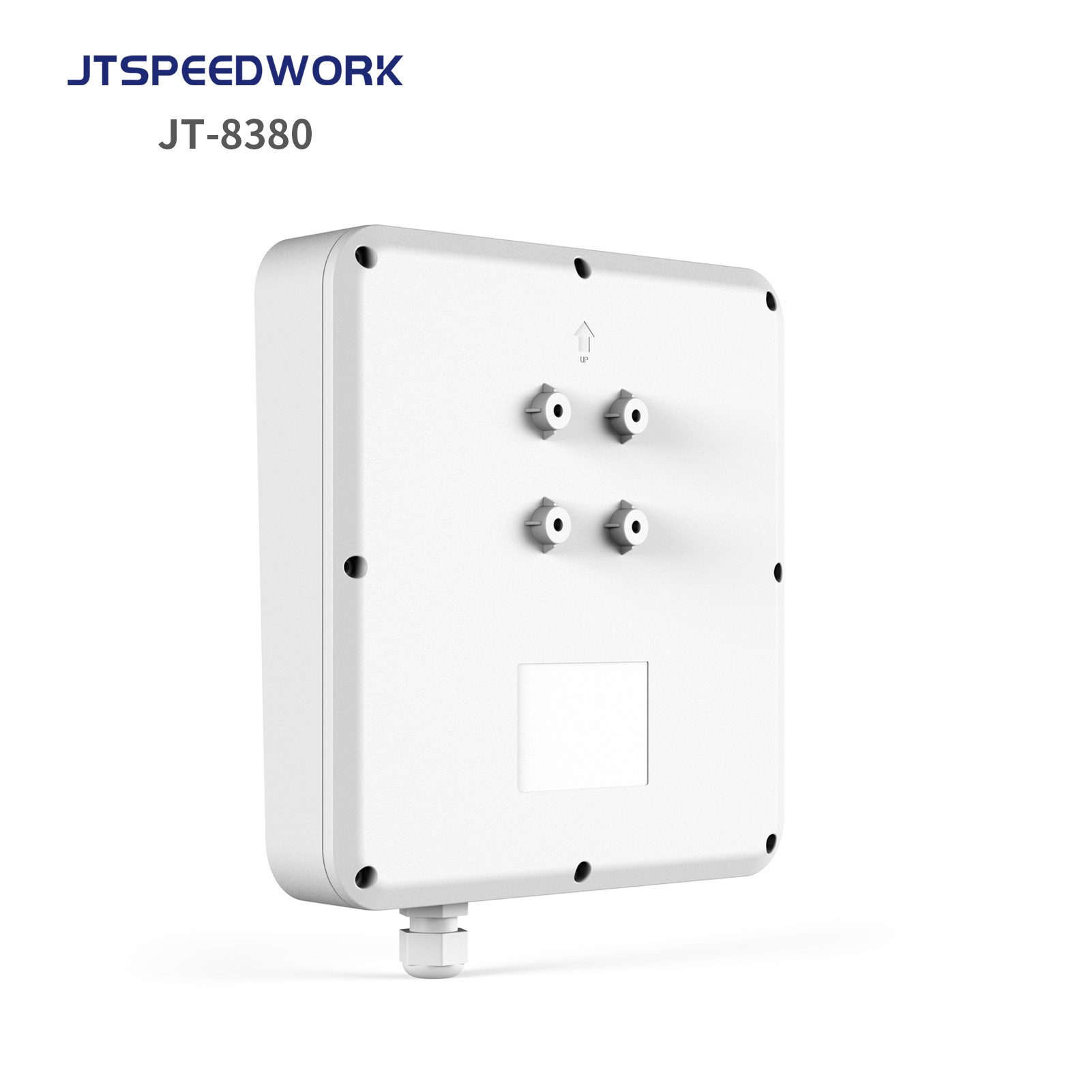 Lector integrado UHF RFID JT-8380 de rango medio (0-6 m, 902-928 MHz)