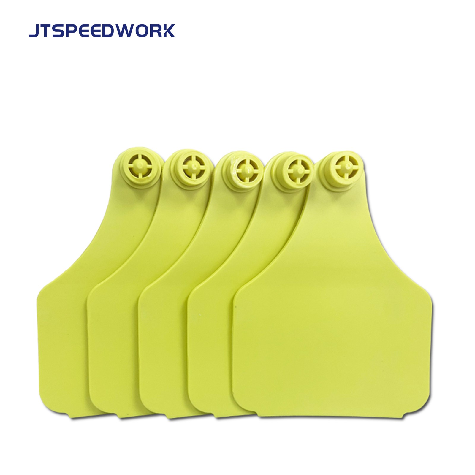 JT-E10080 Etiqueta de oreja RFID UHF para ganado de 100*75 mm para la gestión ganadera