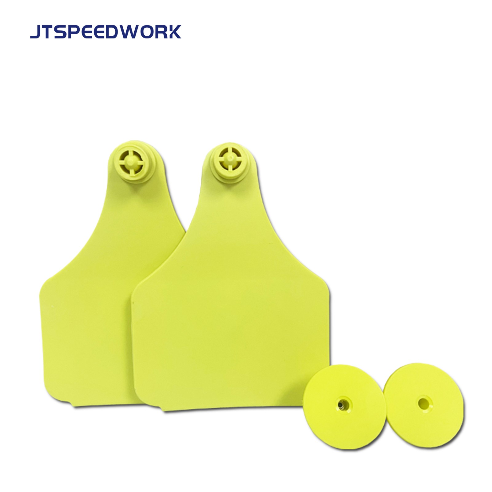 JT-E10080 Etiqueta de oreja RFID UHF para ganado de 100*75 mm para la gestión ganadera