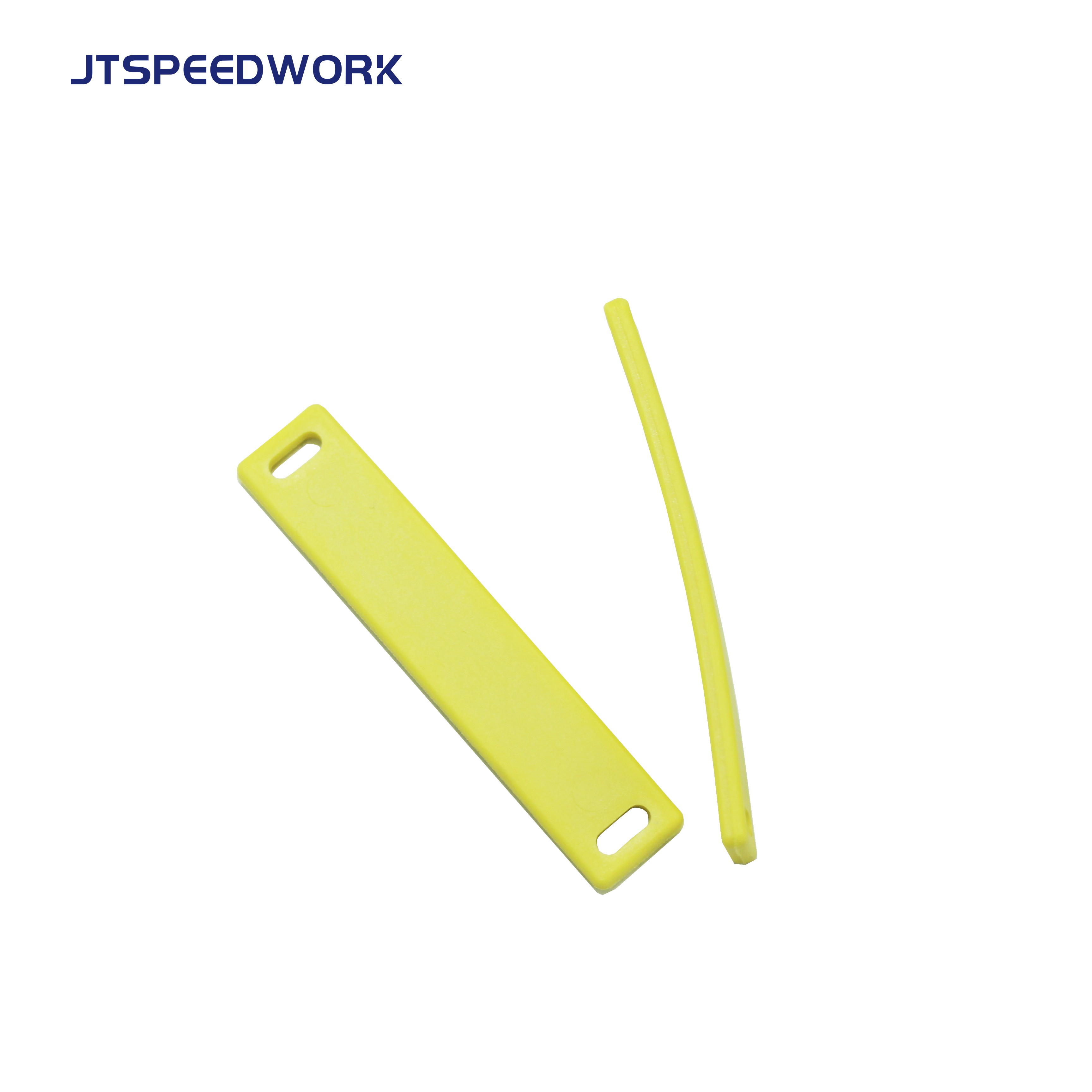 Etiqueta RFID UHF de TPU flexible Impinj Monza R6 JT-K9018 de 90*18*4 mm, resistente a metales.