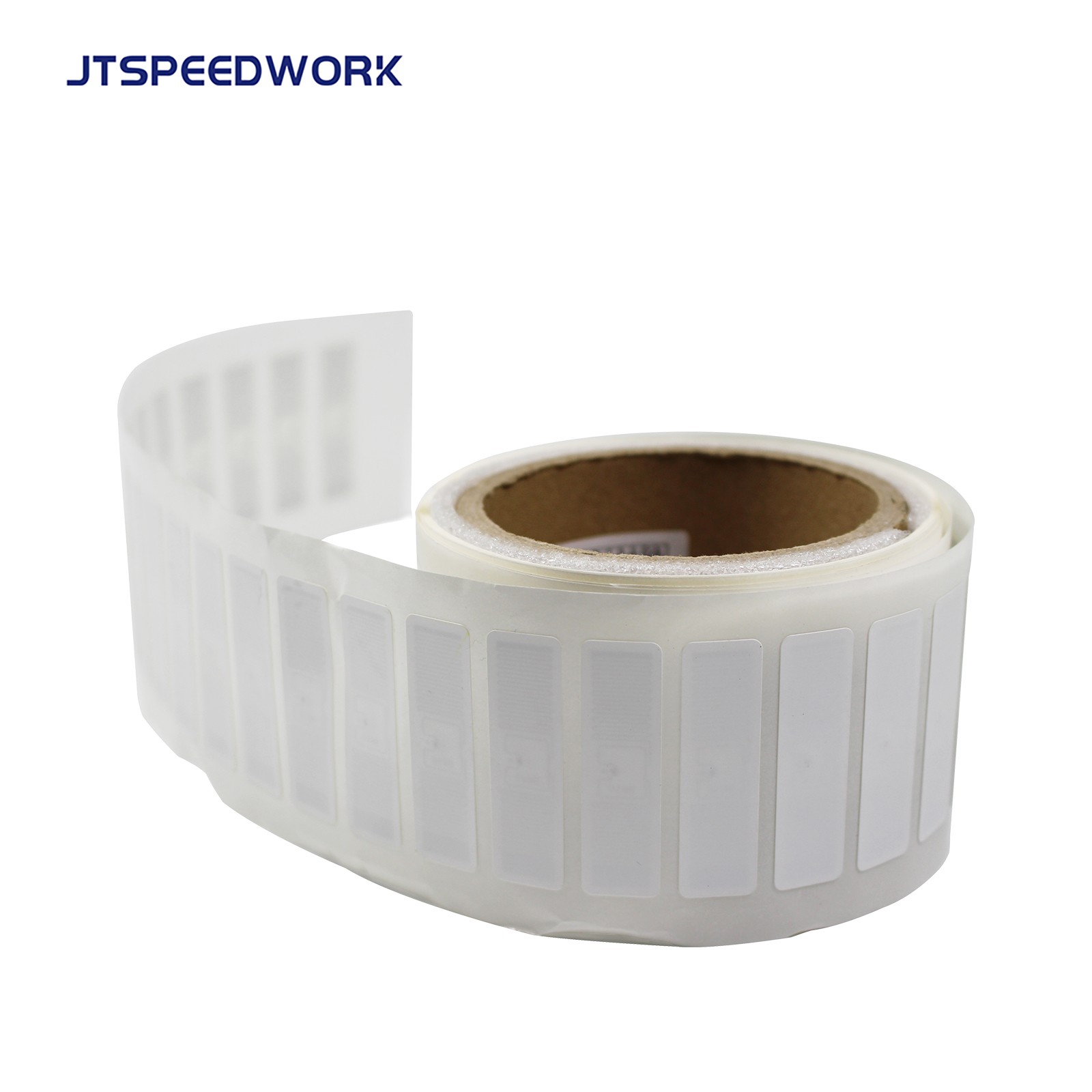 JT-I9610 48*14mm UHF RFID Etiqueta adhesiva de papel recubierta