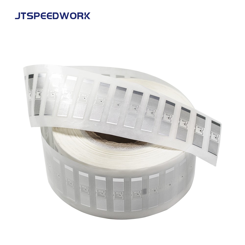 JT-I9610 48*14mm UHF RFID Etiqueta adhesiva de papel recubierta