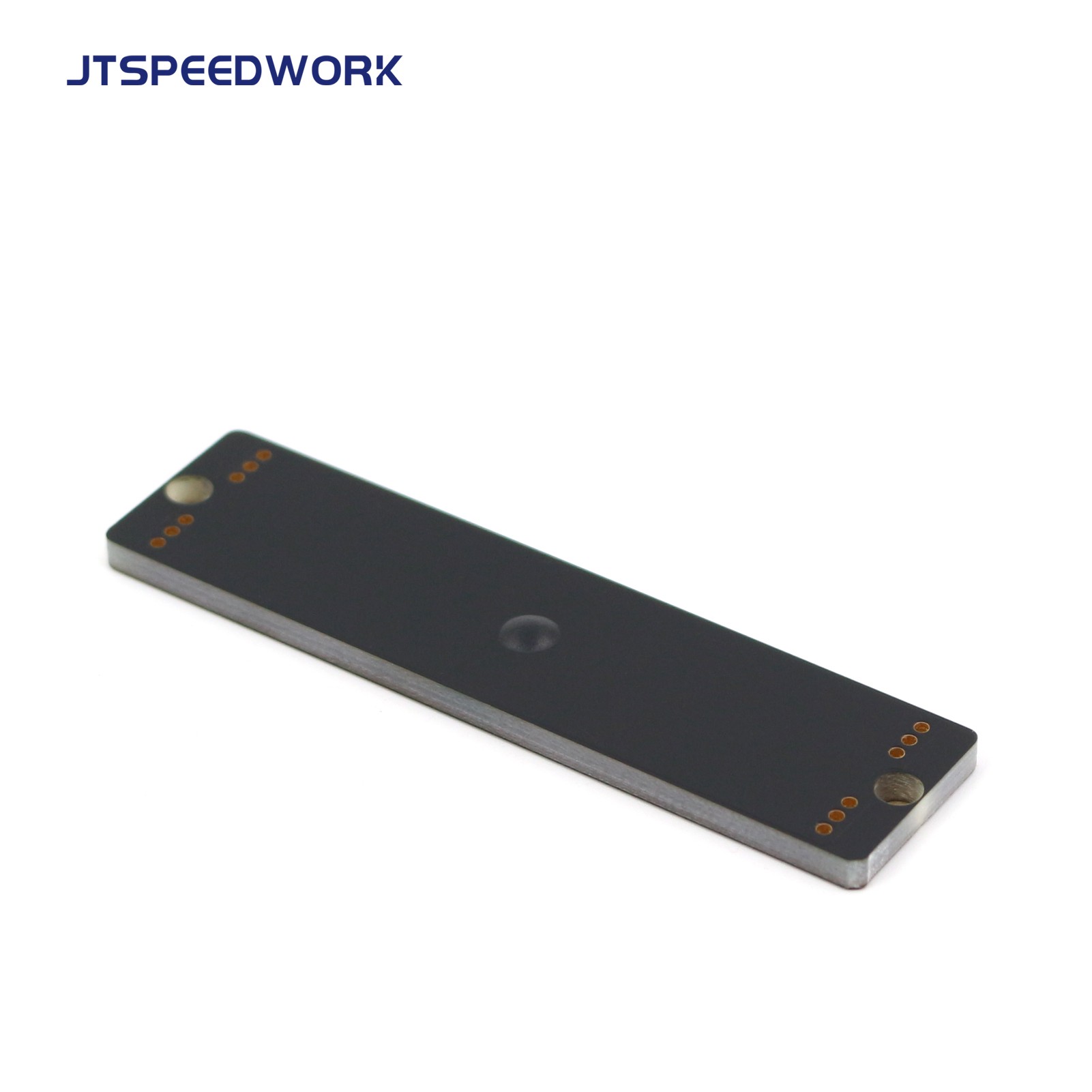 Etiqueta RFID UHF pasiva JT-K8020 de 80*20 mm antimetal para aplicaciones en objetos metálicos.