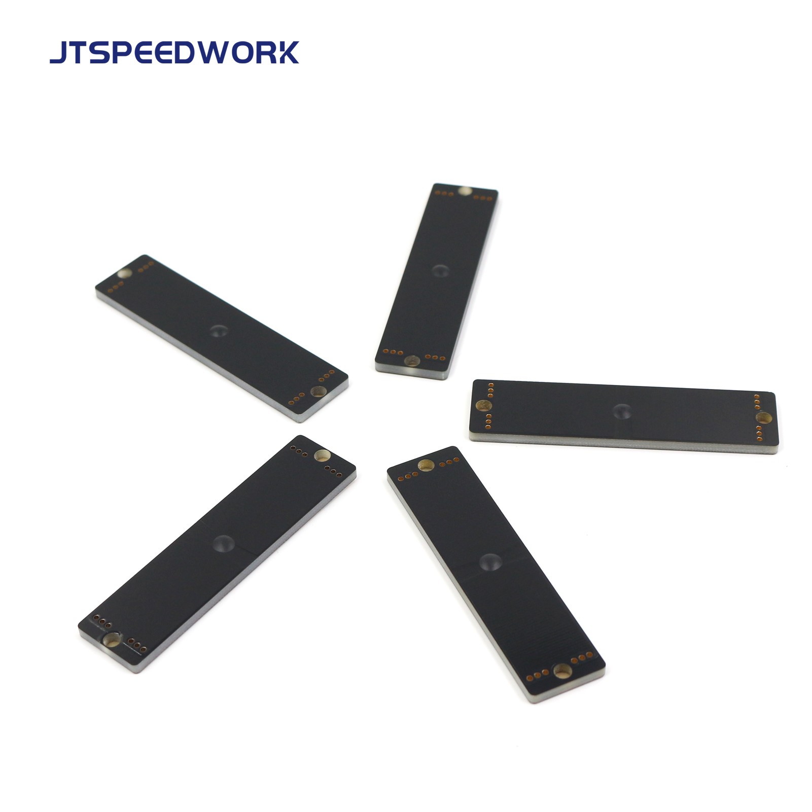 Etiqueta RFID UHF pasiva JT-K8020 de 80*20 mm antimetal para aplicaciones en objetos metálicos.