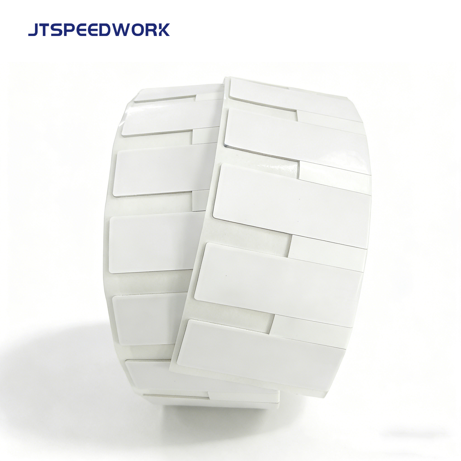 Etiqueta flexible RFID UHF JT-K7025 de 70*25*1,26 mm, 860-960 MHz, a prueba de manipulaciones, para superficies metálicas, con chip Impinj Monza R6-P.