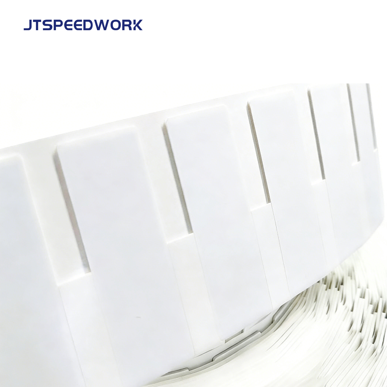 Etiqueta flexible RFID UHF JT-K7025 de 70*25*1,26 mm, 860-960 MHz, a prueba de manipulaciones, para superficies metálicas, con chip Impinj Monza R6-P.